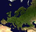 Europe satellite globe