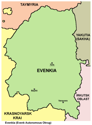 Evenkia map