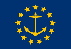 Flag of Rhode Island (1882-1897)