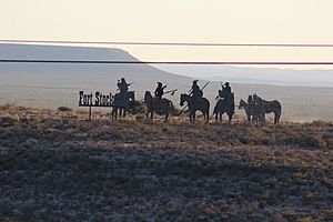 Silhouette Sculpture on Trans-Pecos Plains
