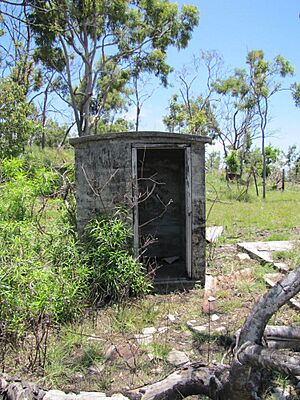 Fumigation locker at rear of sisters quarters from E (2011)