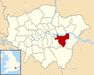 Greenwich shown within Greater London
