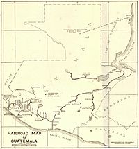 Guatemala rail map 1925
