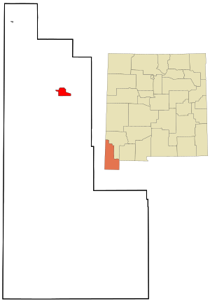Location of Lordsburg in New Mexico