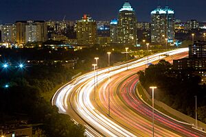 Highway 401 Night Lapse Busy