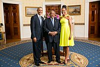 Ismail Omar Guelleh with Obamas 2014