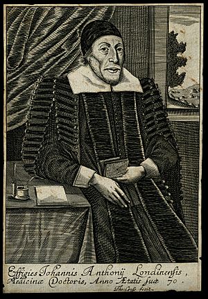 John Anthony. Line engraving by T. Cross, 1656. Wellcome V0000166