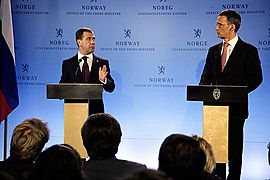 Joint press conference with Norwegian Prime Minister Jens Stoltenberg big225653