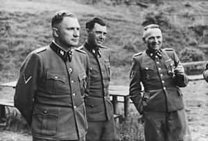 Josef Mengele, Richard Baer, Rudolf Hoess, Auschwitz. Album Höcker