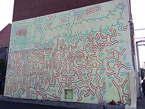 Keith Haring Mural Collingwood