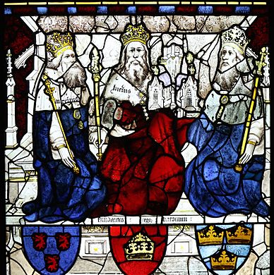 King Lucius and two other Kings, East Window, York Minster