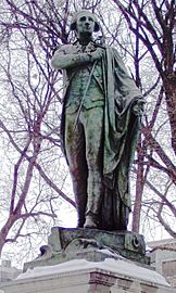 Lafayette statue Union Square closeup