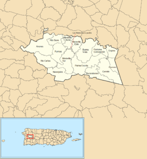 Las Marías, Puerto Rico locator map