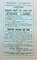 London to WA steamers ad 1909