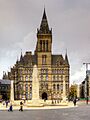 Manchester Cenotaph with Town Hall