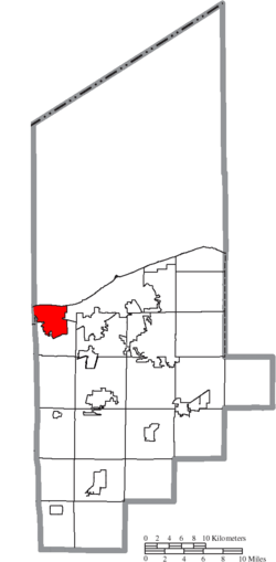 Location of Vermilion in Lorain County