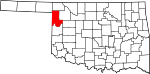 State map highlighting Ellis County