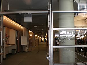 Marian Koshland Bioscience & Natural Resource Library entrance