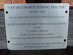 Mark Twain Forest tractor legend