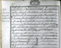 Marriage record for John Laurens and Martha Manning
