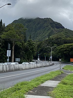 Intersection of Route 61 and Route 83 in Maunawili