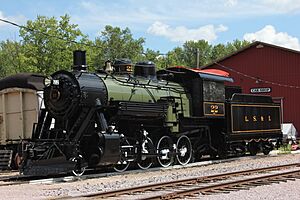 Mid-Continent Railway Museum 7-2016 Lake Superior and Ishpeming Railway No. 22.jpg