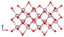 Montroydite crystal structure (Aurivillius 1964) along b axis
