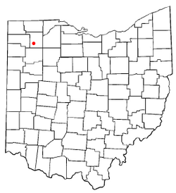 Location of Holgate, Ohio