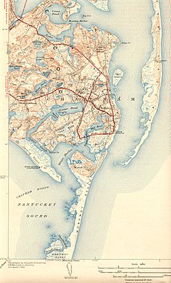 Oyster Pond River (Chatham, Massachusetts) map