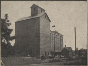 Pickering Village Ontario - Spink's Mill - the new grain elevator - 1906
