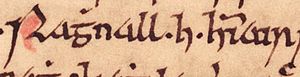 Ragnall ua Ímair (Oxford Bodleian Library MS Rawlinson B 489, folio 39r)