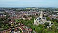 Salisbury Cathedral bird's view