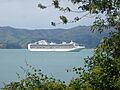 Sapphire Princess in Akaroa Harbour