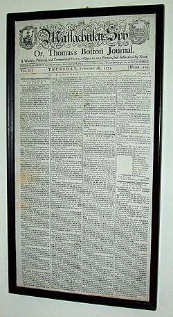 Sheffield Declaration in Massachusetts Spy