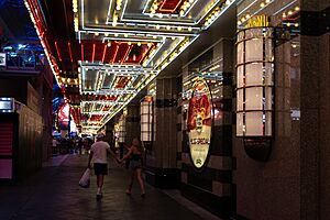 Side of the Fremont Street Experience