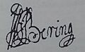 Signature of Vitus Bering