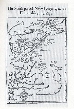 Southern New England in 1634