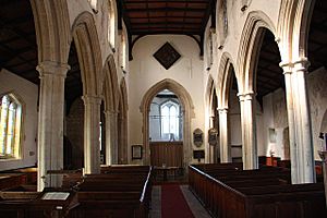 St.John the Evangelist's nave, Corby Glen (geograph 1783619)