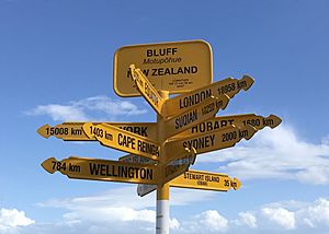 Stirling Point Signpost 110