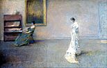 Thomas Wilmer Dewing - The White Dress - Google Art Project