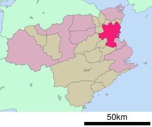 Location of Tokushima