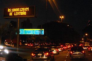 Traffic jam Marginal Pinheiros 6122 SAO 07 2009