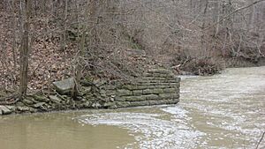 Turtle Creek Culvert northwestern abutment