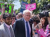 U.S. Senator Bernie Sanders at the Stop the Bans rally
