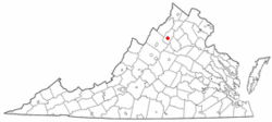 Location of Stanley, Virginia
