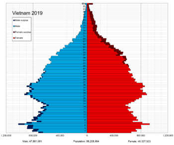 Vietnam population pyramid 01.04.2019