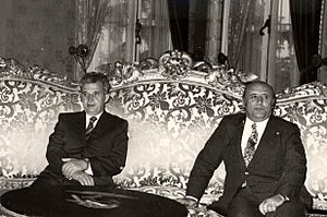Vizita oficială a președintelui Nicolae Ceaușescu în Turcia. Întrevederea cu primul ministru Suleyman Demirel