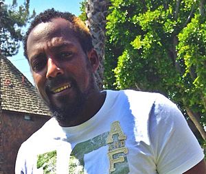 Vladimir Guerrero playing catch 2014 (cropped)