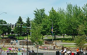 Wilsonville Memorial Park fountains