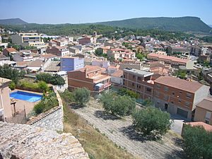 Òdena, seen from its castle